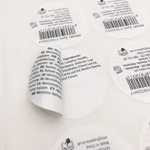 Stiker Multi-Layer Label Sisi Ganda Cetak Kustom Stiker Multi-Layer Perekat Diri Stiker Label untuk Botol Kosmetik Obat