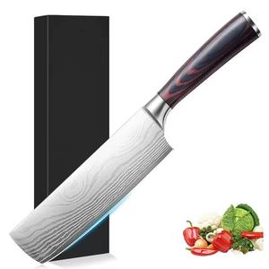 <span class=keywords><strong>Couteau</strong></span> de cuisine en acier inoxydable IOKO 4CR13, <span class=keywords><strong>couteau</strong></span> à découper de style japonais, manche en bois Pakka, <span class=keywords><strong>couteau</strong></span> de chef pour trancher le bœuf, <span class=keywords><strong>couteau</strong></span> Nakiri - Product Image 1