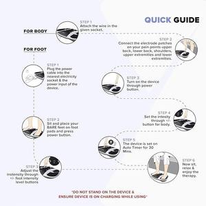 Masajeador TENS Body Pulse para Alivio del Dolor de Pies y Piernas con Control Remoto Inalámbrico para Hombres y Mujeres - Product Image 4