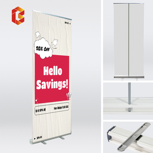 Stand Banner Retractable Promosi Paket Lengkap dengan Cetak Desain Gratis untuk Iklan Pengiriman 7 Hari Banner Retractable - Product Image 1