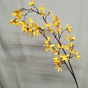 Hesper Vente en gros Événement de mariage <span class=keywords><strong>D</strong></span>écoratif Soie Jaune Orange <span class=keywords><strong>Forsythia</strong></span> Fleurs Tiges <span class=keywords><strong>Forsythia</strong></span> Branches <span class=keywords><strong>Forsythia</strong></span> Artificielle - Product Image 2