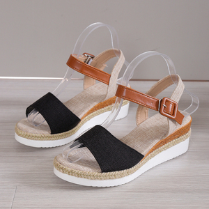 Sandalias de mujer 2025 con nudo de mariposa, suela de cáñamo, nuevas, ligeras, informales, con boca de pez y suela gruesa 820 - Product Image 5