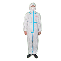 Combinaison jetable non tissée à capuche sans couvre-pieds, anti-poussière, de protection et d'isolement pour le nettoyage industriel