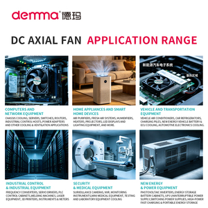 Ventilador de Refrigeración DC para Equipos Electrónicos de 80x80x20mm, 12V/24V, 2500-3500 RPM, 26.4-36.8 CFM, para Caja de Control, Equipo, Carcasa de <span class=keywords><strong>PC</strong></span> - Product Image 5