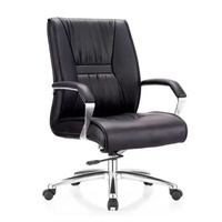 Silla de Oficina Ejecutiva Moderna de Lujo ML, Altura Ajustable, Base de Acero Inoxidable, Respaldo Cruzado, Ajuste Manual Giratorio e Inclinable