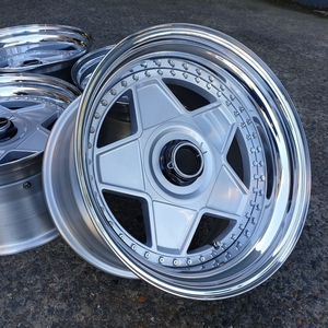 Bku 3 pièces 5x108 pour Ferrari F40 F50 <span class=keywords><strong>288</strong></span> <span class=keywords><strong>GTO</strong></span> Enzo LaFerrari F8 Tributo roue forgée 16 17 18 pouces jante en alliage à plat profond classique - Product Image 1