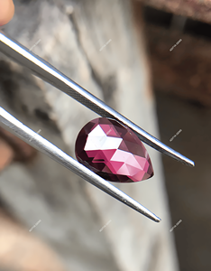 ลูกแพร์โกเมน rhodolite ธรรมชาติอัญมณีทรงหลวมแบบแบนตัดจากผู้ผลิต2x3ถึง12X14มม. - Product Image 1