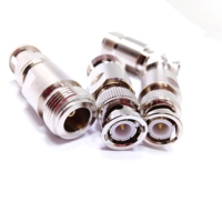 Adaptateur direct d'usine, adaptateur coaxial RF en laiton, prise jack femelle droite vers fiche mâle BNC
