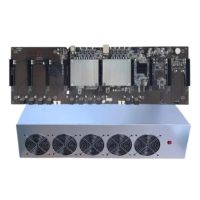 In Stock X79 Motherboard Case 9 GPU Chassis Serve Support Graphics Card for X79 Chassis PC GPU Case