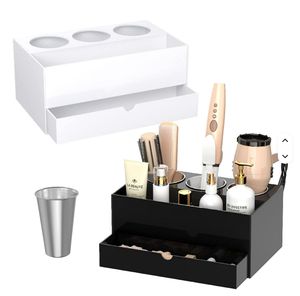 Signe de printemps acrylique cheveux outil organisateur table vanité présentoir présentoir salle de bain comptoir sèche-cheveux support - Product Image 6