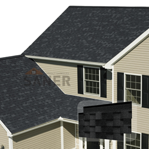 กระเบื้องมุงหลังคาแอสฟัลต์คาร์บอนแบล็คสำหรับทุกสภาพอากาศ  สำหรับการปรับปรุงบ้าน จัดส่งรวดเร็ว ออกแบบมาเพื่อสภาพอากาศและพายุของออสเตรเลีย - Product Image 2