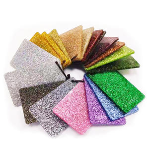 Large Format Printing Compatible <b>Glitter</b> Patterned <b>Fabric</b> Acrylic Sheet - Product Image 1