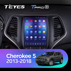 TEYES TPRO 2 For Jeep Cherokee 5 KL 2014 - 2018 For Tesla Style Screen Car Radio Multimedia Video Player Navigation GPS Android