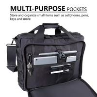 Porte-documents multifonctionnel Sac à main et sac de voyage pour ordinateur portable avec poches