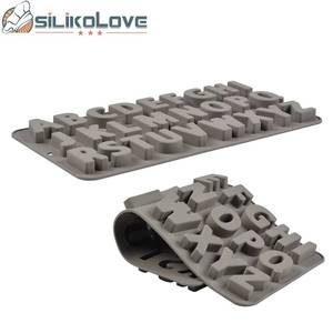 Molde de Silicona para Chocolate y Dulces con Letras del Alfabeto y Símbolos para Decoración de Pasteles de Cumpleaños, Marca MUYULINS - Product Image 4