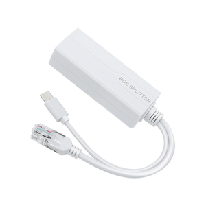 แหล่งจ่ายไฟเครือข่าย 48V ถึง 2.4A Type-C Poe Ieee802.3af/at 10/100Mbps Rj45 สำหรับระบบกล้องวงจรปิด สวิตช์เครือข่าย 2.4A - Product Image 4