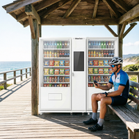 Distributeur automatique de nourriture commercial en gros avec télémétrie et surveillance à distance, grande capacité pour supermarché