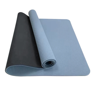 Alta calidad XINGYUN 6mm de espesor TPE esterilla de Yoga con logotipo personalizado antideslizante de doble cara 183cm de longitud de uso Universal de fábrica al por mayor - Product Image 3
