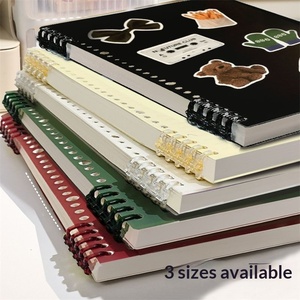 Carnet de notes A5/B5 style rétro, feuilles mobiles ultra-épaisses, rechargeables, sans reliure, pour étudiants du secondaire - Product Image 1