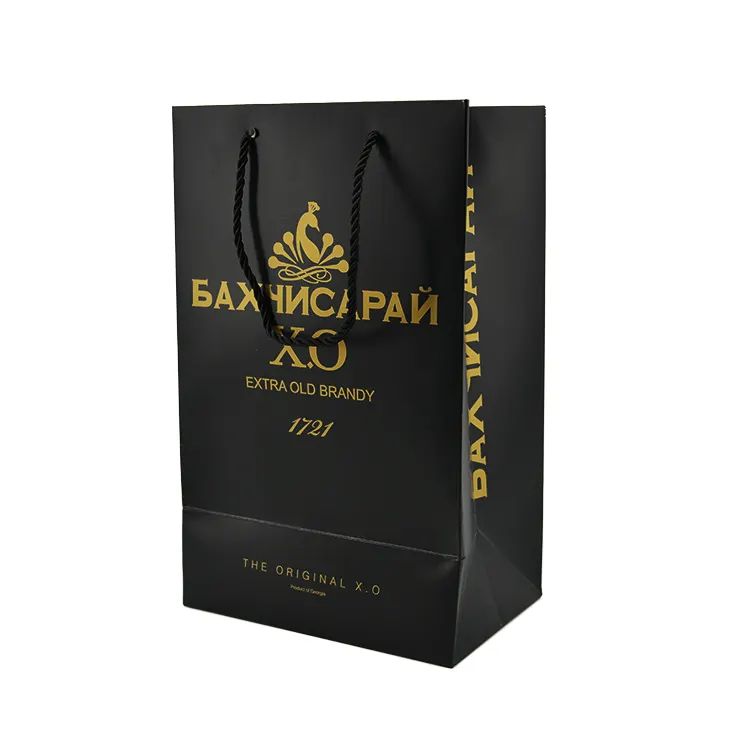 Bolsa de regalo biodegradable reciclable ecológica con logotipo personalizado, bolsa de regalo de vino, bolsa de compras de regalo con asa de cuerda