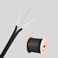 Kabel Drop FTTH Indoor 1F 2F 4F G.657A1/G.657A2 dengan Jaket LSZH, Panjang 500m/drum, 1000m/drum, 2000m/drum untuk Patchcord FTTH Telekomunikasi