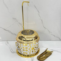 Neueste Edelstahl Lebensmittel Heizung Chafer Chafing Dish Buffet Set Hängende Food Warmer Ausrüstung Gold Chafing Dishes