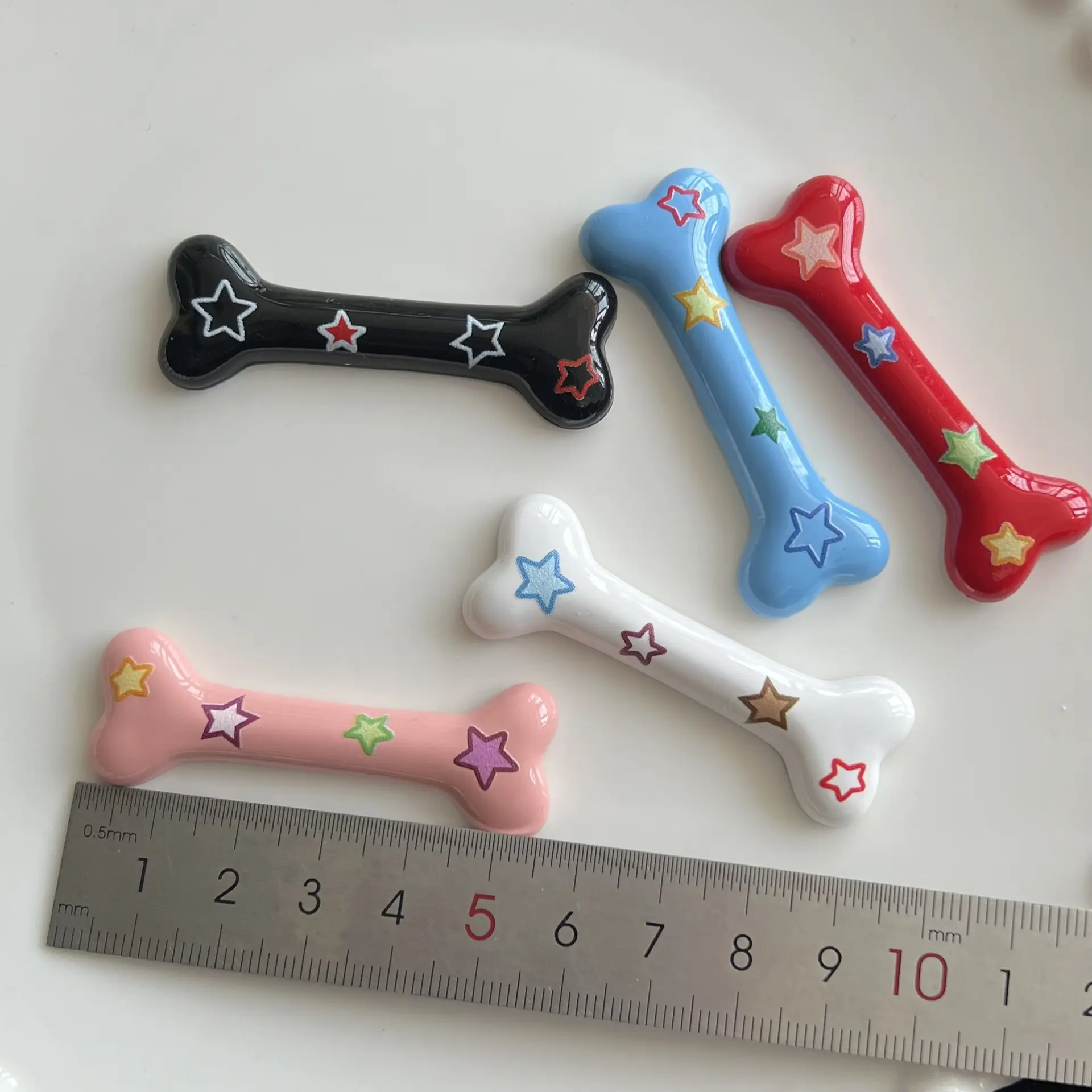 Desain baru warna-warni tulang bentuk klip Set untuk rambut grosir lucu pin rambut gadis motif bintang jepit rambut untuk anak-anak