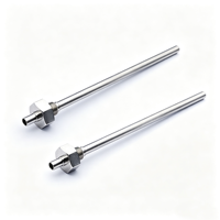 Manchon d'immersion en acier inoxydable pour thermocouple fileté, manchon de sonde de température en métal, type K