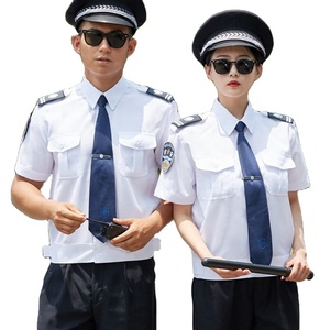 Uniformes <span class=keywords><strong>Securitas</strong></span> Uniformes de la Garde nationale Uniformes de gardien de sécurité Blazer et chemise d'été pour hommes Respirant Bleu, noir - Product Image 6