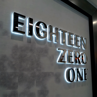Enseigne rétro-éclairée LED personnalisée livraison rapide Enseigne de lettres LED éclairées en 3D lettres publicitaires illuminées