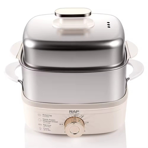 Cuiseur à œufs électrique 350W compact avec chauffage à la vapeur pour la préparation des repas du petit-déjeuner à la maison - Product Image 1