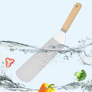 Stainless Steel Grill Set With Wooden Handle Sauteed Steak Teppanyaki Pancake Cooking Kitchen Tools Pizza Cutters - Product Image 3