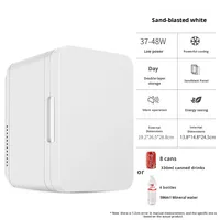 Mini-réfrigérateur portable 8L, refroidisseur et chauffe-eau, petit réfrigérateur pour les soins de la peau, les cosmétiques, la chambre, le dortoir, la voiture, le bureau