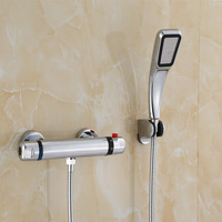 Robinet mélangeur thermostatique en laiton, robinet de douche thermostatique pour chauffe-eau électrique et solaire