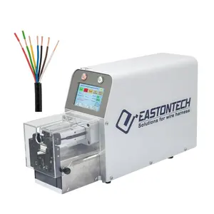 EW-1115 High precision auto electrical rotary type coaxial cable Peeling Equipment cutting stripping machine