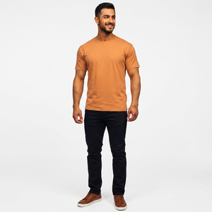 Fabricación de Ropa Personalizada OEM, Camisetas Casuales de Manga Corta para Hombre, 100% Algodón, Transpirables, Tallas Grandes, Camisetas de Hombre de Moda Urbana - Product Image 1