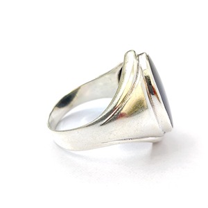 Anillo de Ónice Negro, Anillo de Plata de Ley 925 con Piedra Preciosa, Ónice Negro, Colección Hecha a Mano, Anillos Finos, Joyería de Plata, Precio al por Mayor - Product Image 4