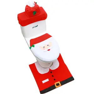 JYtoysサンタトイレセットその他のクリスマスデコレーション用品