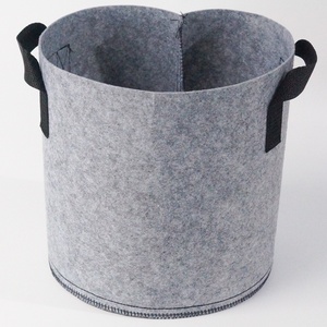 Matériaux soigneusement sélectionnés gris 300G <span class=keywords><strong>feutre</strong></span> épais 20 gal tissu sacs de culture - Product Image 1