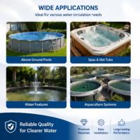 Pompe de piscine hors sol robuste Jade 0,75 kW 220 V 50 Hz certifiée CE ultra silencieuse IP54 rotative pour piscine et spa