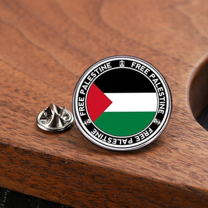 Venta al por mayor alfileres de solapa Palestina aleación de zinc Metal oro libre Palestina Pin insignia 3D esmalte duro suave Palestina Pin bandera - Product Image 6