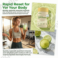 Aeglewell – Sachets de poudre de sels électrolytiques en stock |   Saveur de citron vert, dissolution instantanée pour une hydratation et une vitalité optimales