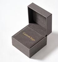 Boucles d'oreilles en argent et boîtes à bijoux personnalisées et cartes de remerciement avec logo, livraison directe