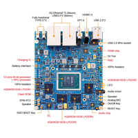 OrangePi 6 Plus 16GB/32GB/64GB LPDDR5 Procesador de 12 Núcleos y 64 Bits + Procesador NPU Kit de Placa de Desarrollo Definitivo Orange Pi 6 Plus