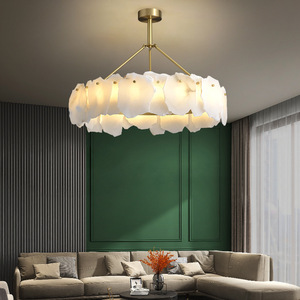 BGST haut de gamme moderne <span class=keywords><strong>cuivre</strong></span> espagne albâtre <span class=keywords><strong>lustre</strong></span> pour Villa <span class=keywords><strong>et</strong></span> salon moderne cristal marbre laiton suspension - Product Image 2