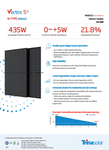 Panneau solaire PV noir d'entrepôt Panneaux solaires <span class=keywords><strong>330w</strong></span> 375w Panneau solaire mono tout noir <span class=keywords><strong>Trina</strong></span> TSM-NE09RC.05 410-435W - Product Image 2