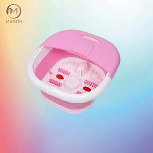 Masseur électrique portatif de bain de station thermale de pied avec la fonction ionique de désintoxication, grand baquet pliable de soaker de pied pour le salon de soins à domicile et de clou - Product Image 2