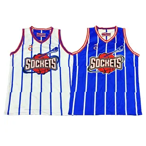 Benutzer definierte Großhandel Günstige 100% Polyester Team Sublimation Print De Youth Reversible Basketball Uniform