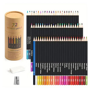 Хит продаж, хорошая цена, высокое качество, H & B 72 цвета, маслянистый цветной карандаш в картонной цилиндрической трубке для окрашивания, обслуживание OEM - Product Image 2