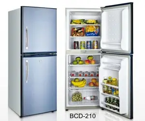 Uso doméstico duplo porta geladeira congelador sem congelamento e resfriamento direto frigorífico